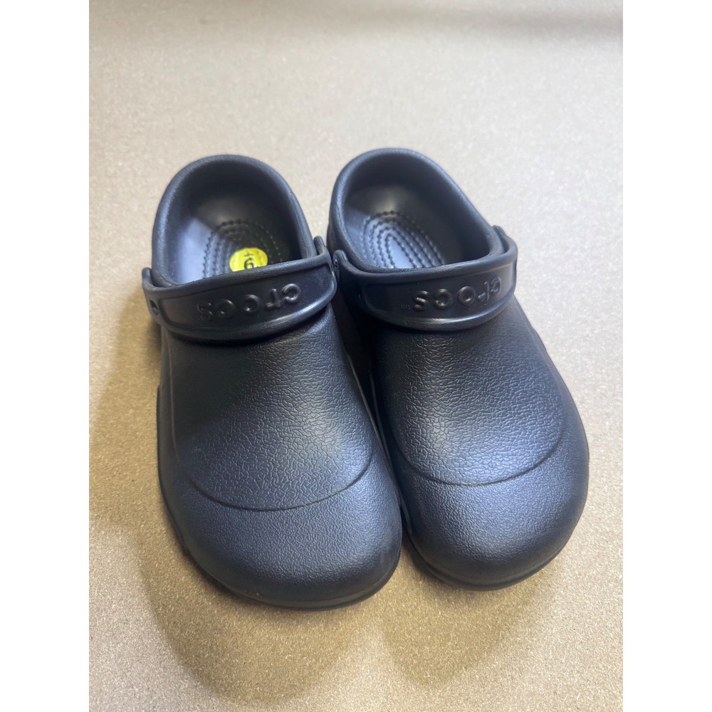 Crocs Bistro Clogs Black Slip Resistant Work Shoes Mens‎ 7 Womens 9 10075 - Picture 6 of 6